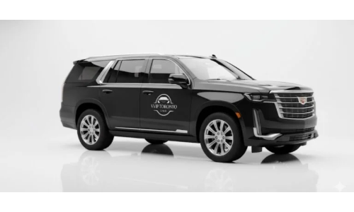 Black Cadillac Escalade executive luxury SUV for Billy Bishop Airport transfer — VIP Airport Limo Toronto