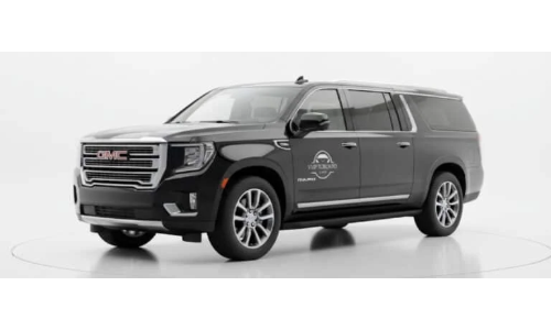 Black GMC Yukon Denali luxury SUV for Billy Bishop Airport transfer service by VIP Airport Limo Toronto